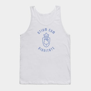 Otium Cum Dignitate - Leisure with Dignity - Rose and Crown Tank Top